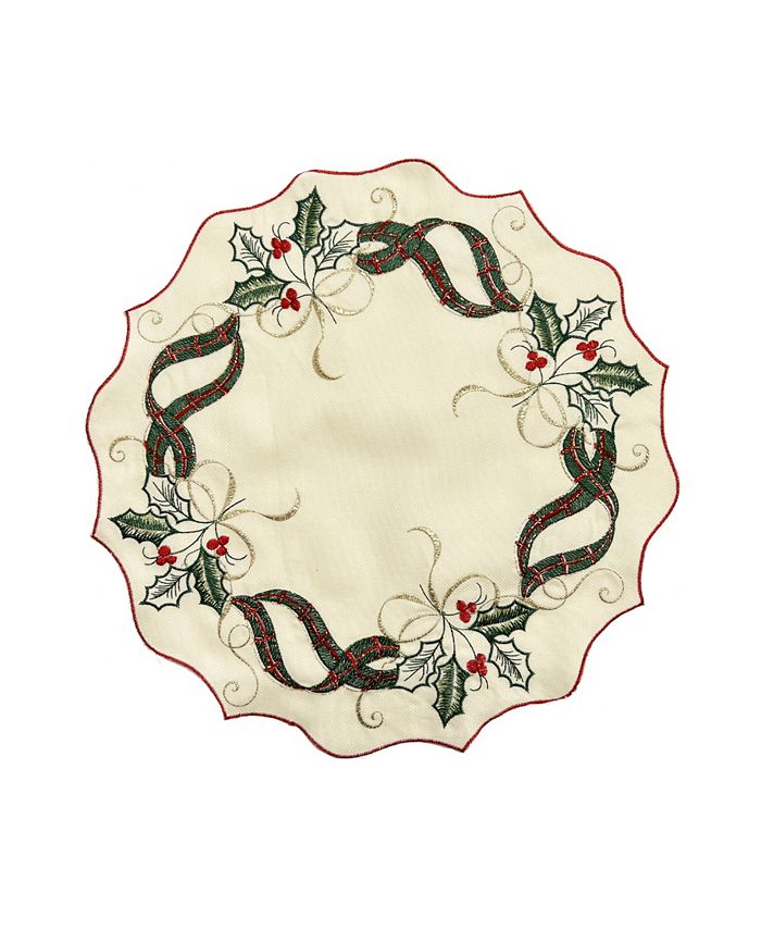 Lenox Holiday Nouveau Embroidered 4PK Placemats Macy's