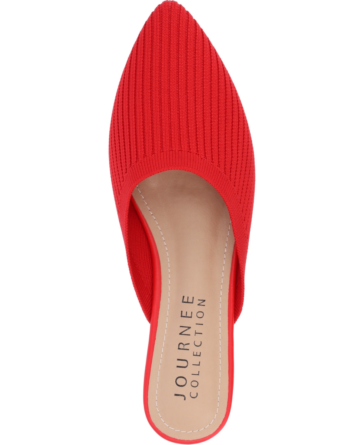 Shop Journee Collection Women's Aniee Knit Mules In Red