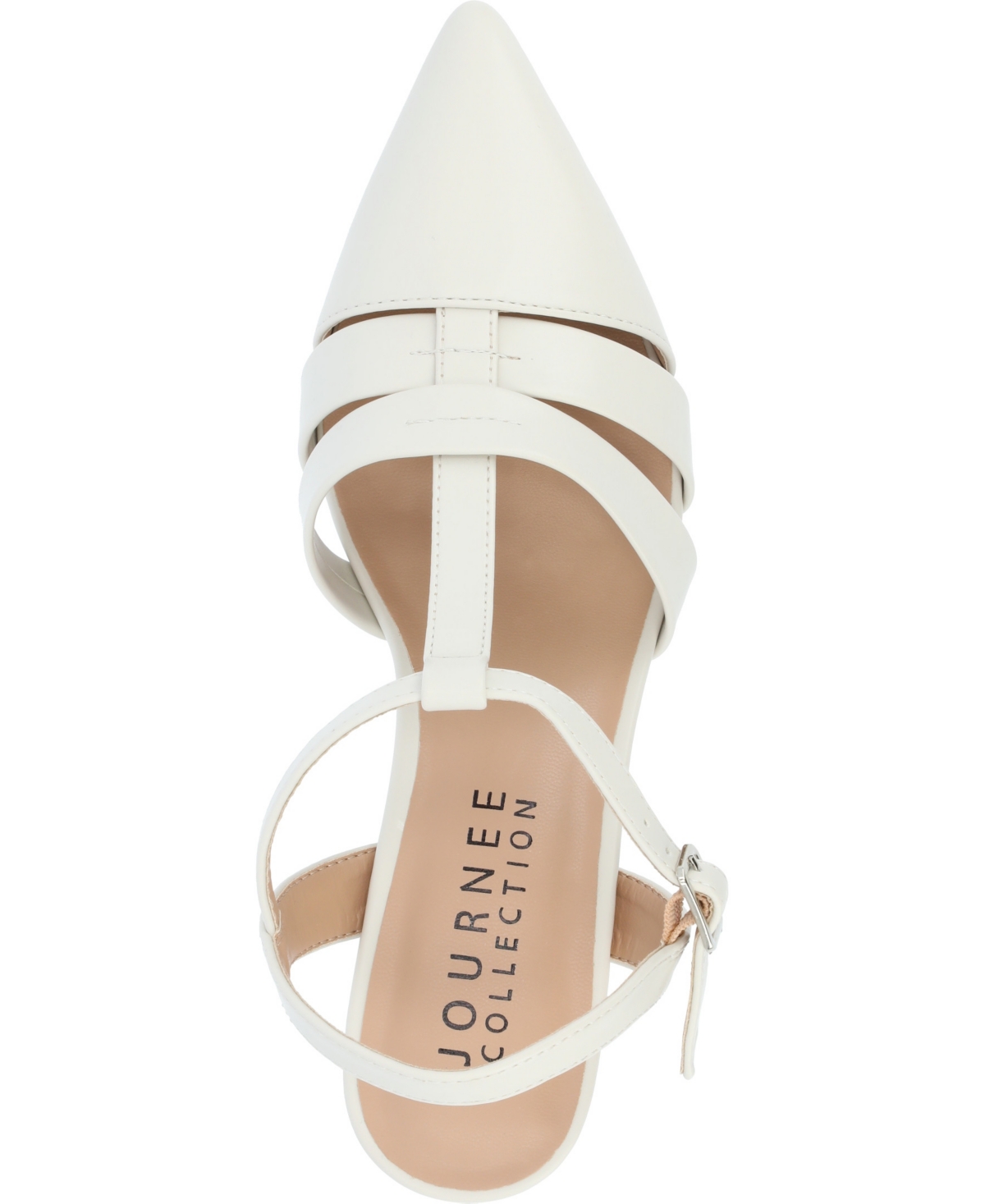 JOURNEE COLLECTION WOMEN'S JAZLYNN T STRAP KITTEN HEEL DRESS PUMPS 