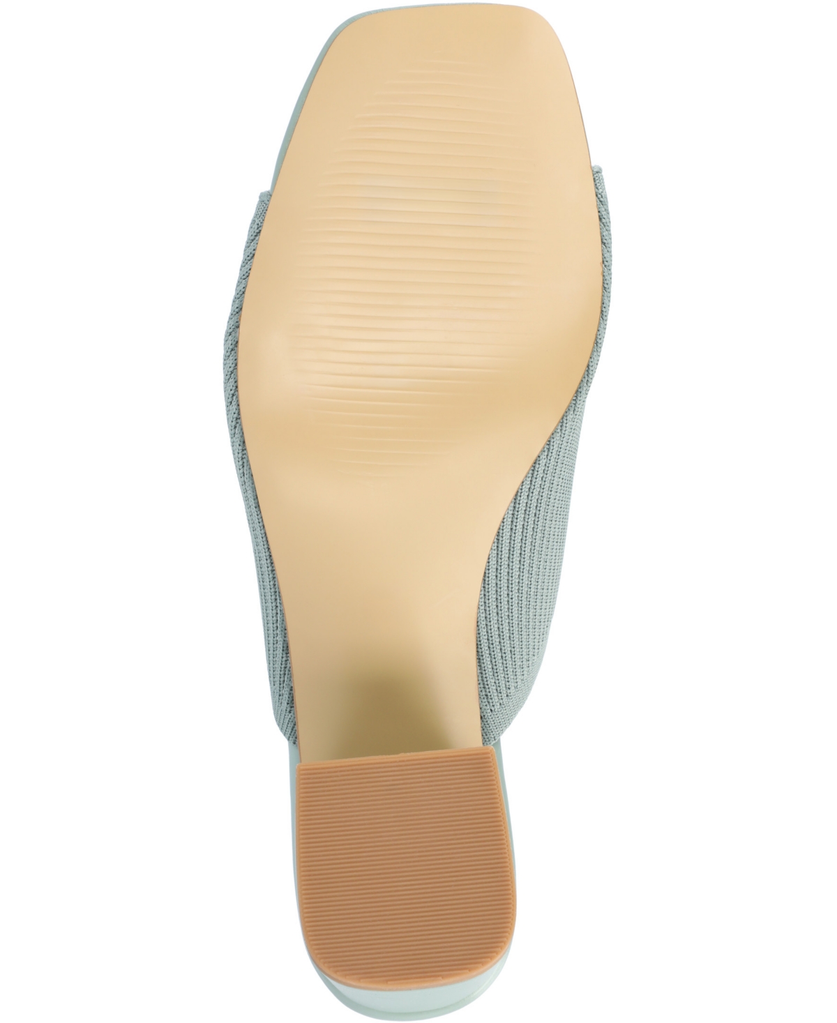 Shop Journee Collection Women's Lorenna Block Heel Slide Sandals In Sage