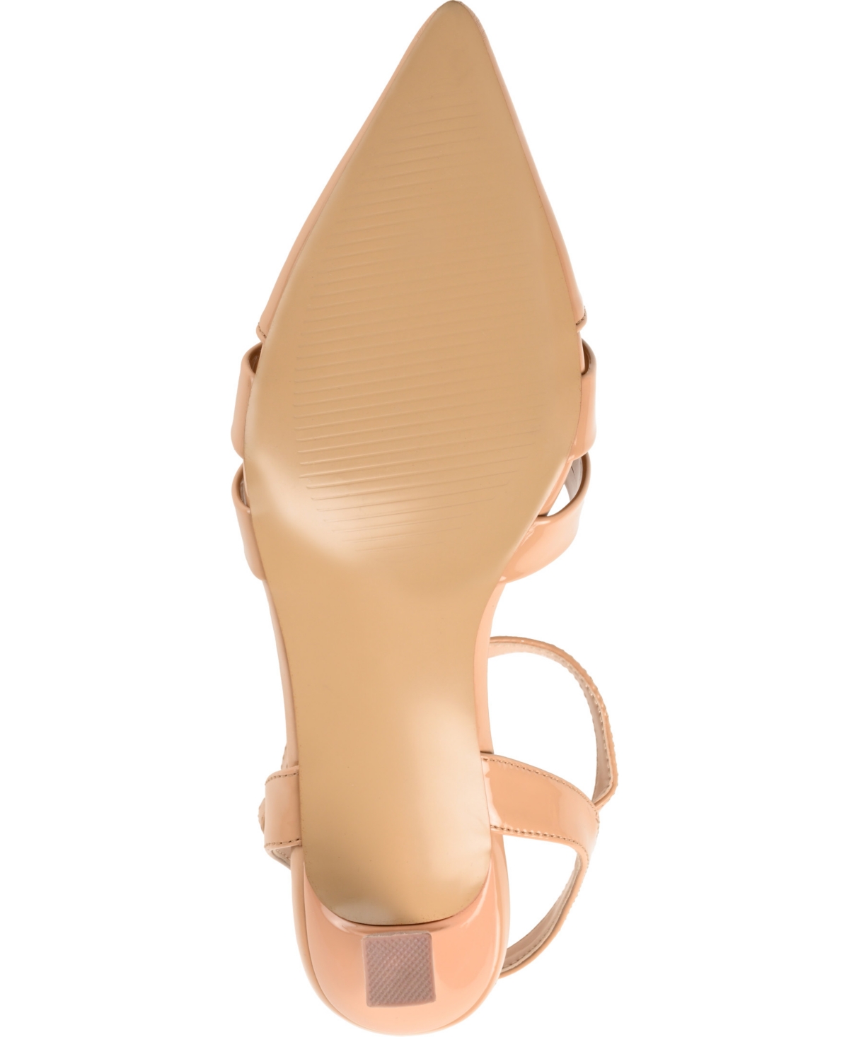 Shop Journee Collection Women's Jazlynn T Strap Kitten Heel Dress Pumps In Tan Patent