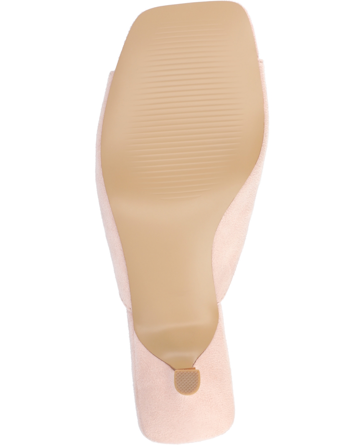 Shop Journee Collection Women's Larna Square Toe Slip On Kitten Heels In Pink