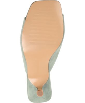 Women's Larna Square Toe Slip On Kitten Heels