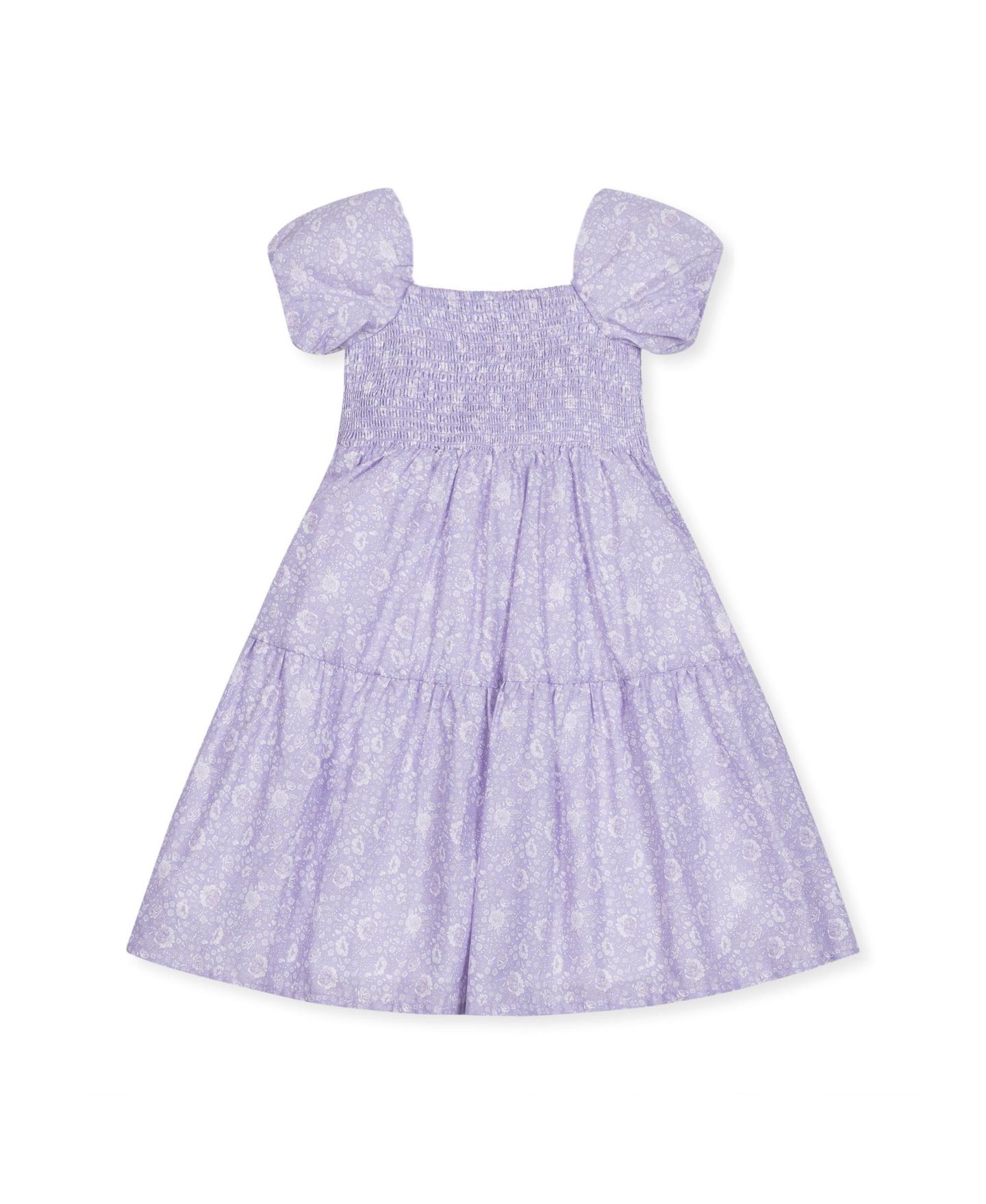 Платье Hope & Henry Short Bubble Sleeve Smocked Dress для девочек-малышей — фото 1