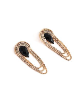 Women's Purple  Tassel Drop Earrings