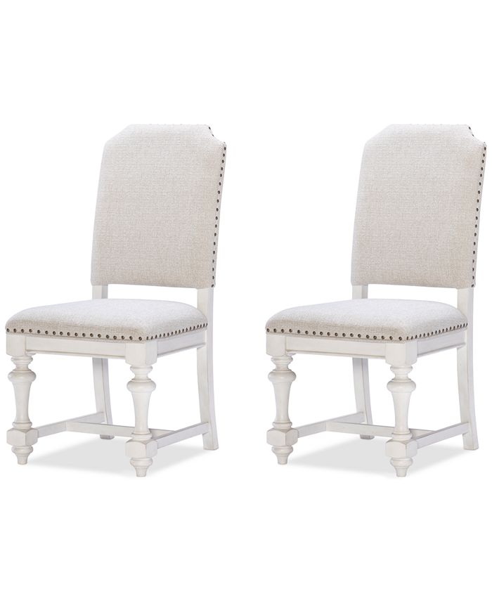 Furniture Mandeville 2pc Upholstered Chair Set Macy's