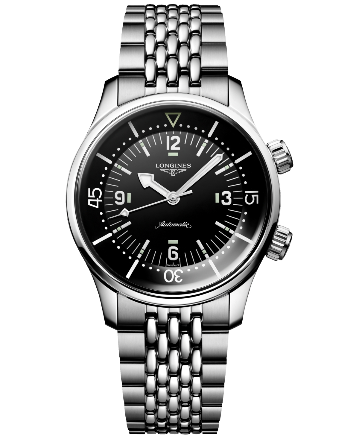 Men's Swiss Automatic Legend Diver Stainless Steel Bracelet Watch 39mm - Silver