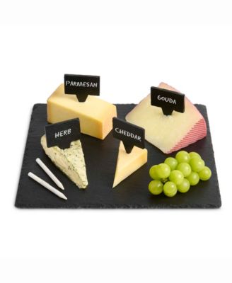 Maison Du Fromage 9-Piece Charcuterie Round Cheese Board and Cheese Tools Set