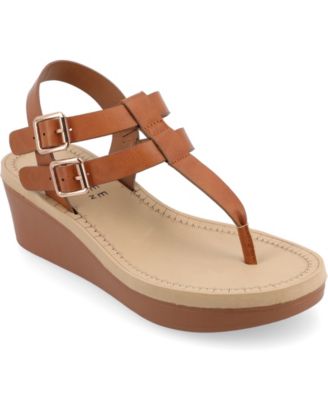 Women's Bianca Double Buckle Platform Wedge Sandals