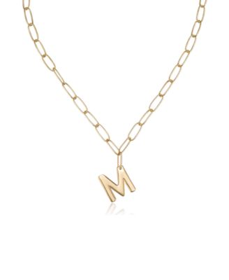 Paperclip Chain Initial Necklace