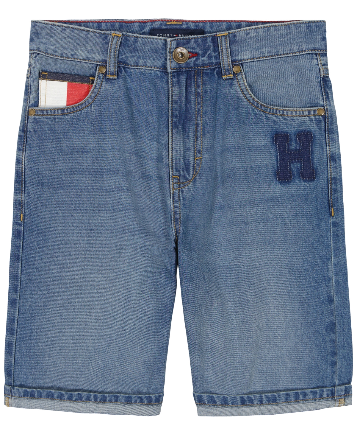 Shop Tommy Hilfiger Little Boys Loose Denim Shorts In Missouri