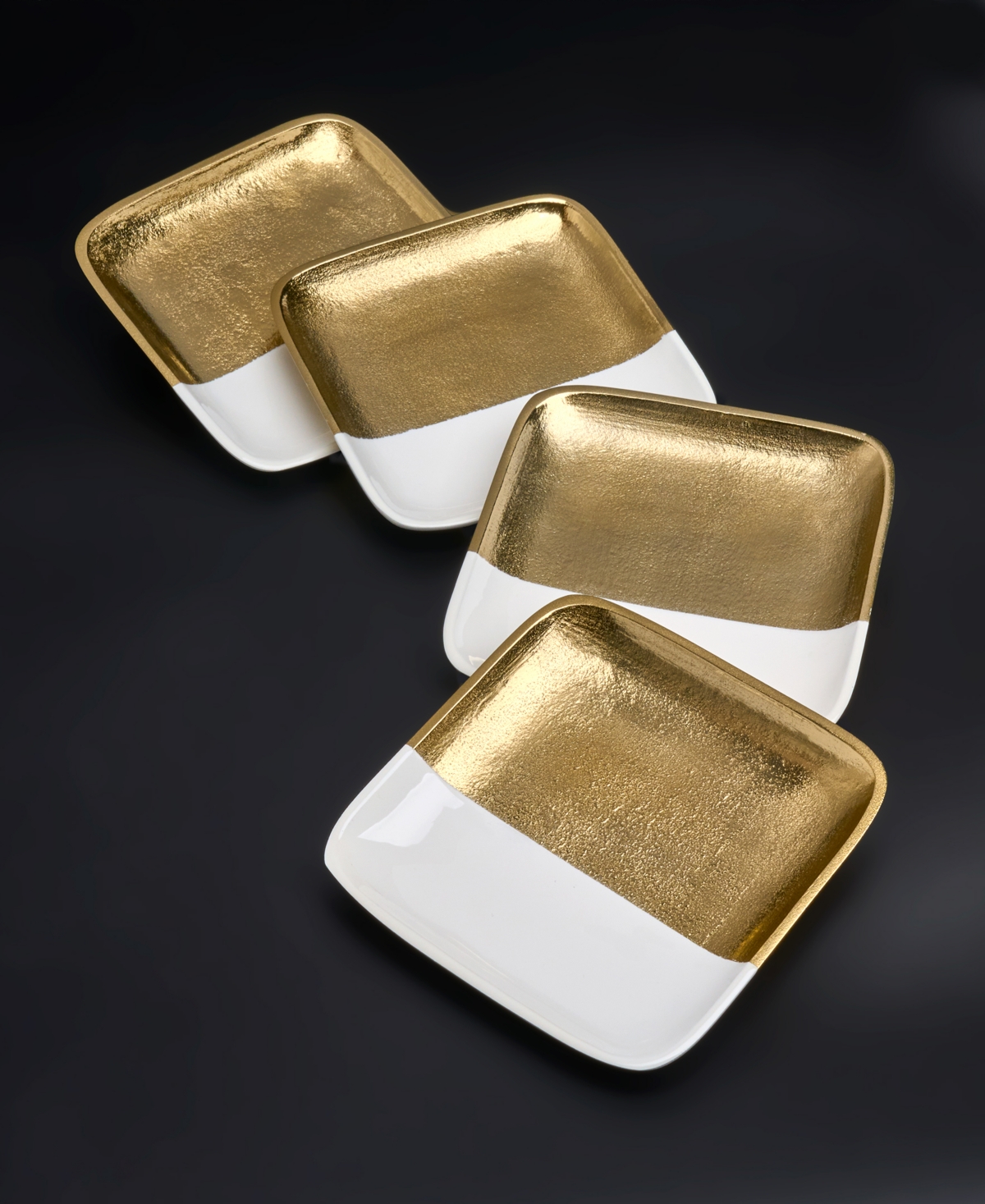 Godinger Signature Collection Dessert Plates, Set Of 4 In Gold