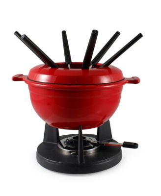 Lucerne 10 Piece Cast Iron Fondue Set