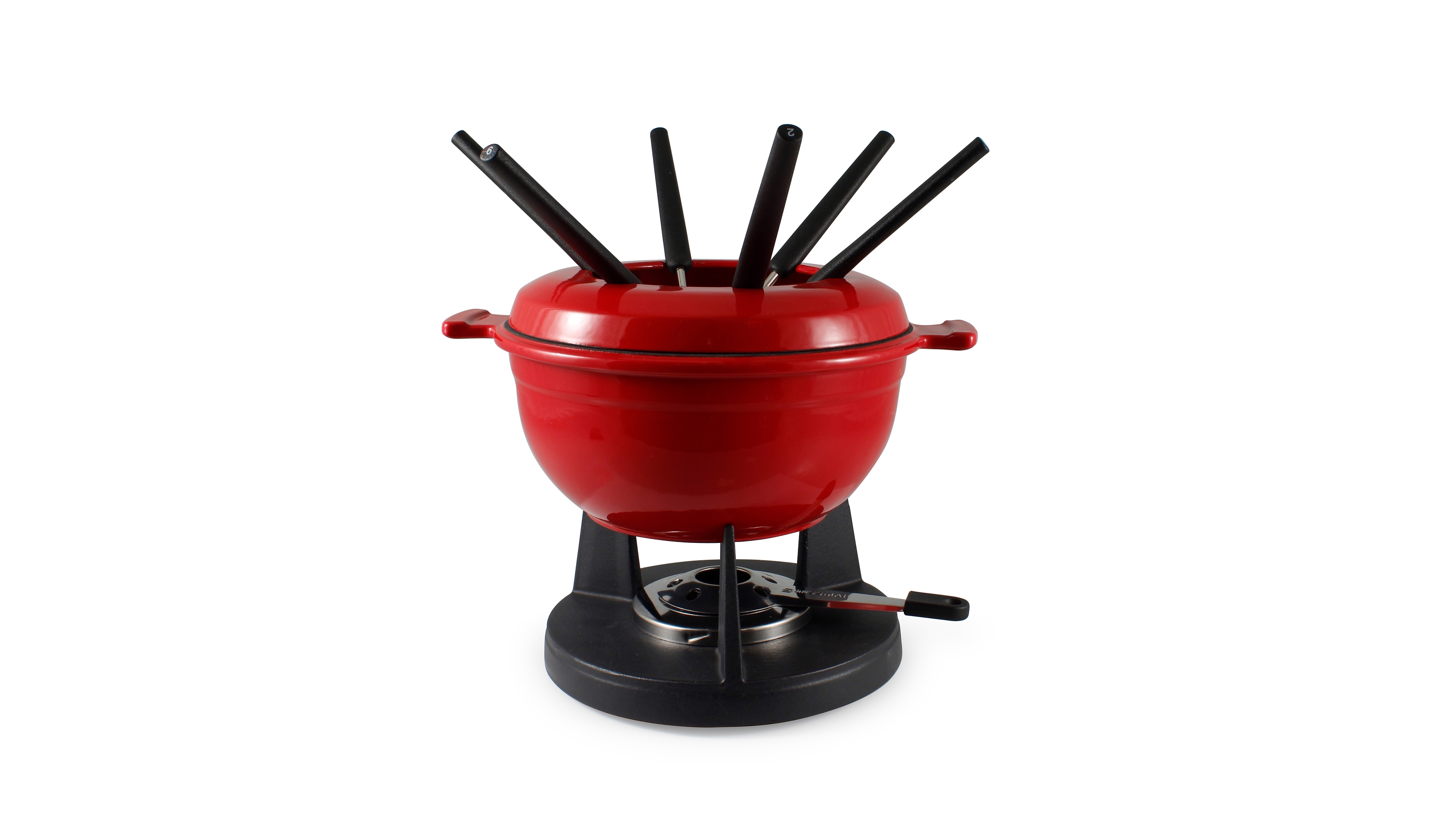 Lucerne 10 Piece Cast Iron Fondue Set