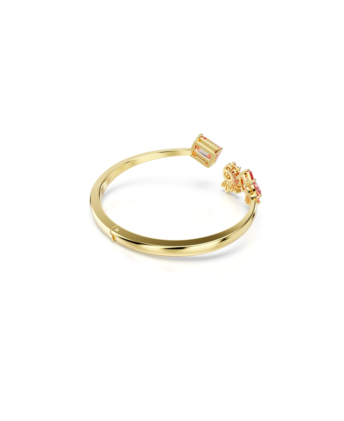 Swarovski Mixed Cuts, Gold-Tone Gema Bangle Bracelet - Pink