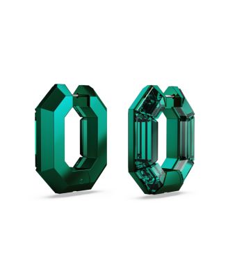 Green or Pink, Aluminum Lucent Mini Hoop Earrings