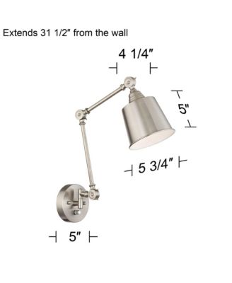 Mendes Modern Wall Lamps Set of 2 Plug-in Adjustable Up Down Fixtures