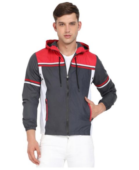 Мужская куртка Cahoot Campus Sutra Multicolor Zip-Front With Insert Pocket, цвет: Красный