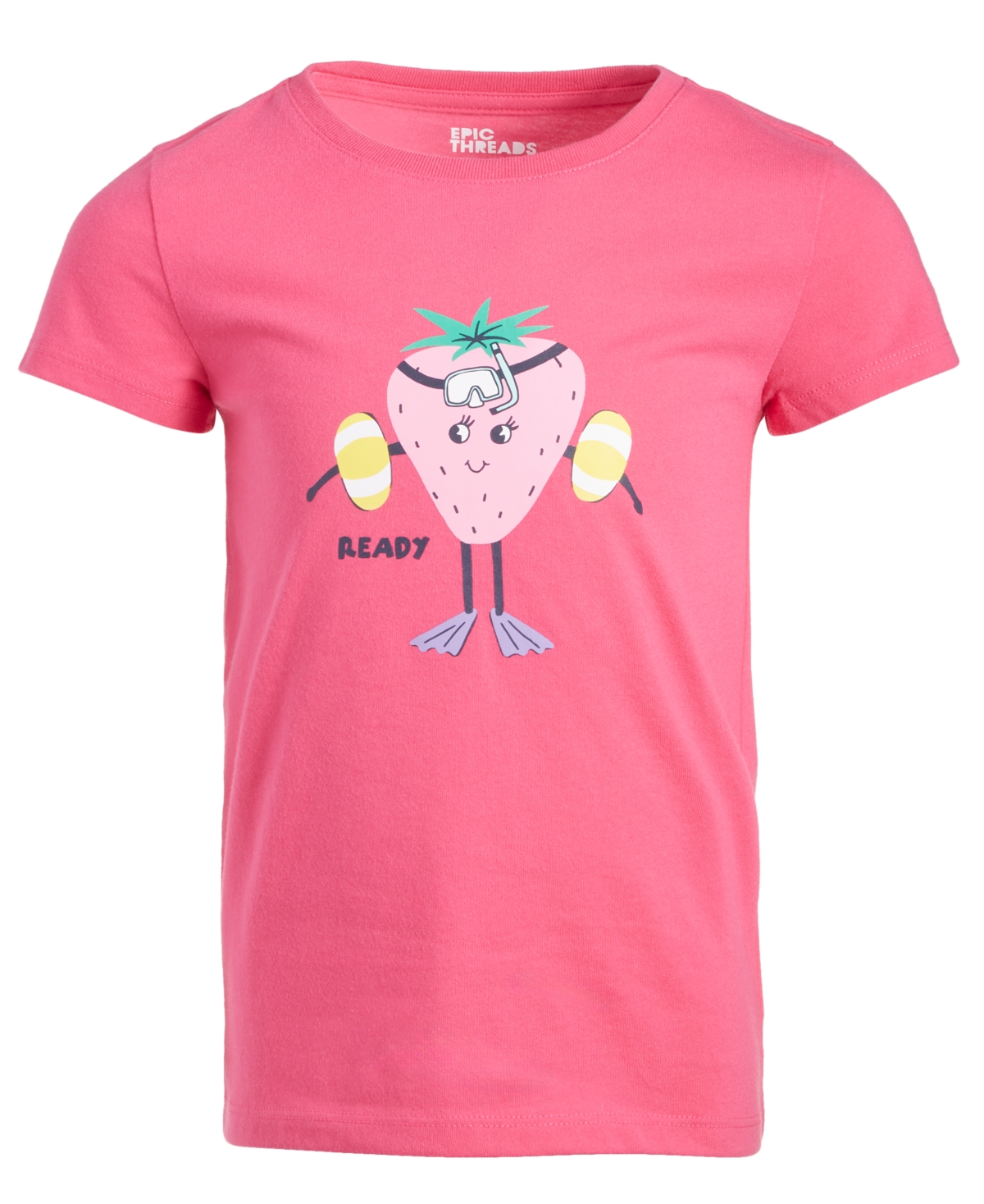 Shop Epic Threads Toddler & Little Girls Vacation Fruit Graphic T-shirt, Created For Macy's In Pink Lightening