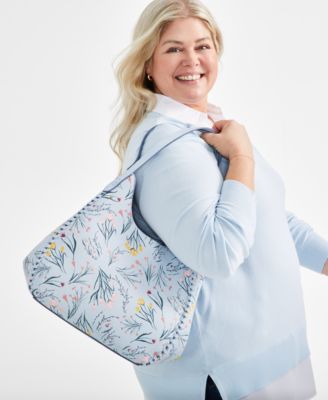 Style & Co - Whip-Stitch Soft Printed Hobo Bag