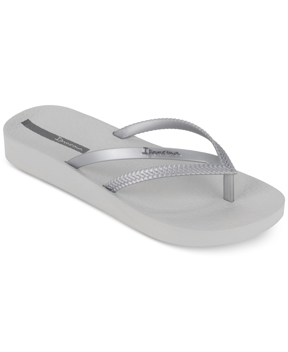Ipanema Bossa Soft Fem Slip-on Flip-flop Sandals In Grey,silve