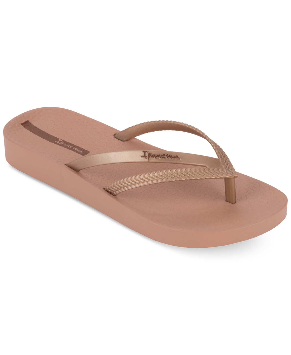 Bossa Soft Fem Slip-On Flip-Flop Sandals - Metal Pink