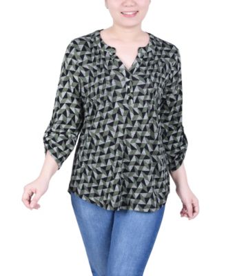 Women's 3/4 Roll Sleeve Top