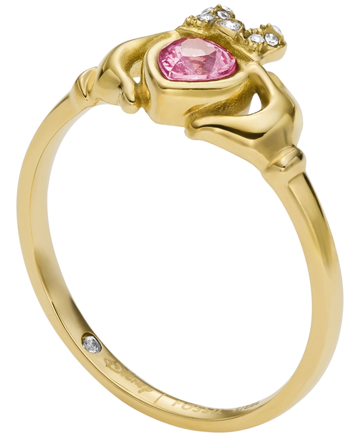 Fossil Women's Disney x Fossil Special Edition Gold-Tone Stainless Steel Signet Ring - Gold-Tone