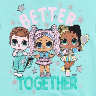 Girls Fleece Sweatshirt and Jogger Pants Outfit Set