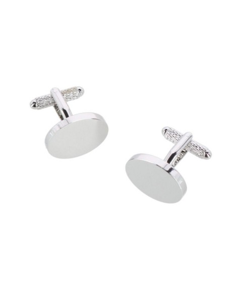 Мужские аксессуары Trafalgar Asher Oval Brass Engravable Cufflinks