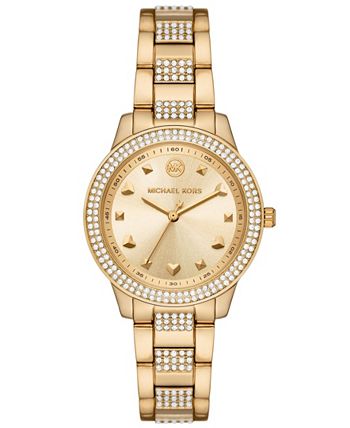 Michael Kors Women s Tibby Three Hand Gold Tone Stainless Steel