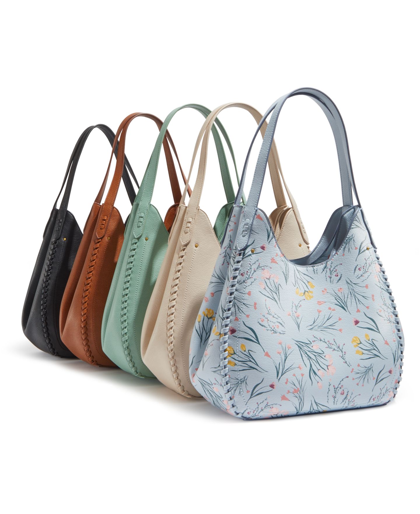 Женская сумка Style & Co Whip-Stitch Soft 4-Poster Tote, цвет: Синий — фото 8