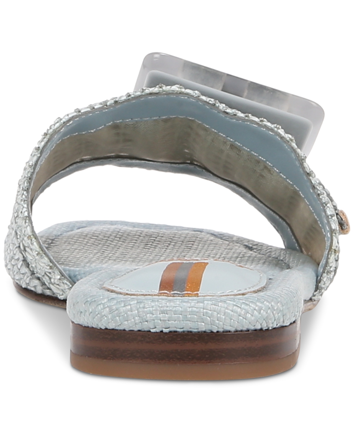 Sam Edelman Women's Bambi Raffia Buckle Slide Sandals