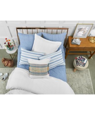 Ashley Woven Stripe Decorative Throw Pillow, 22" x 22"