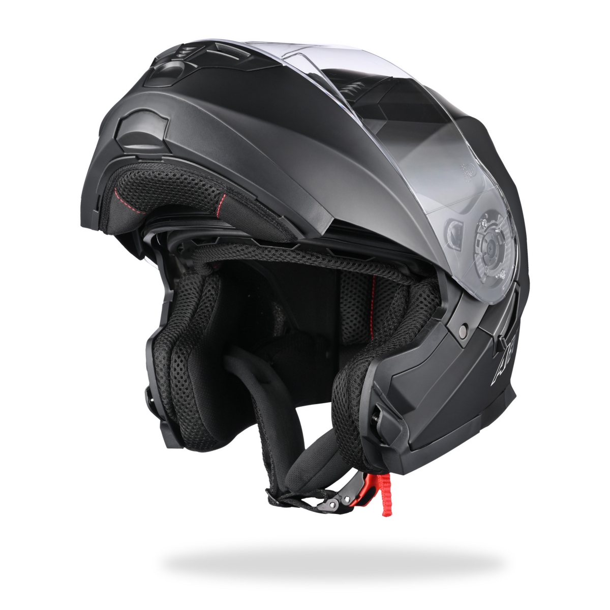Run-M3 Modular Flip Up Helmet Full Face Dual Visor Dot Motorcycle Bike - Black