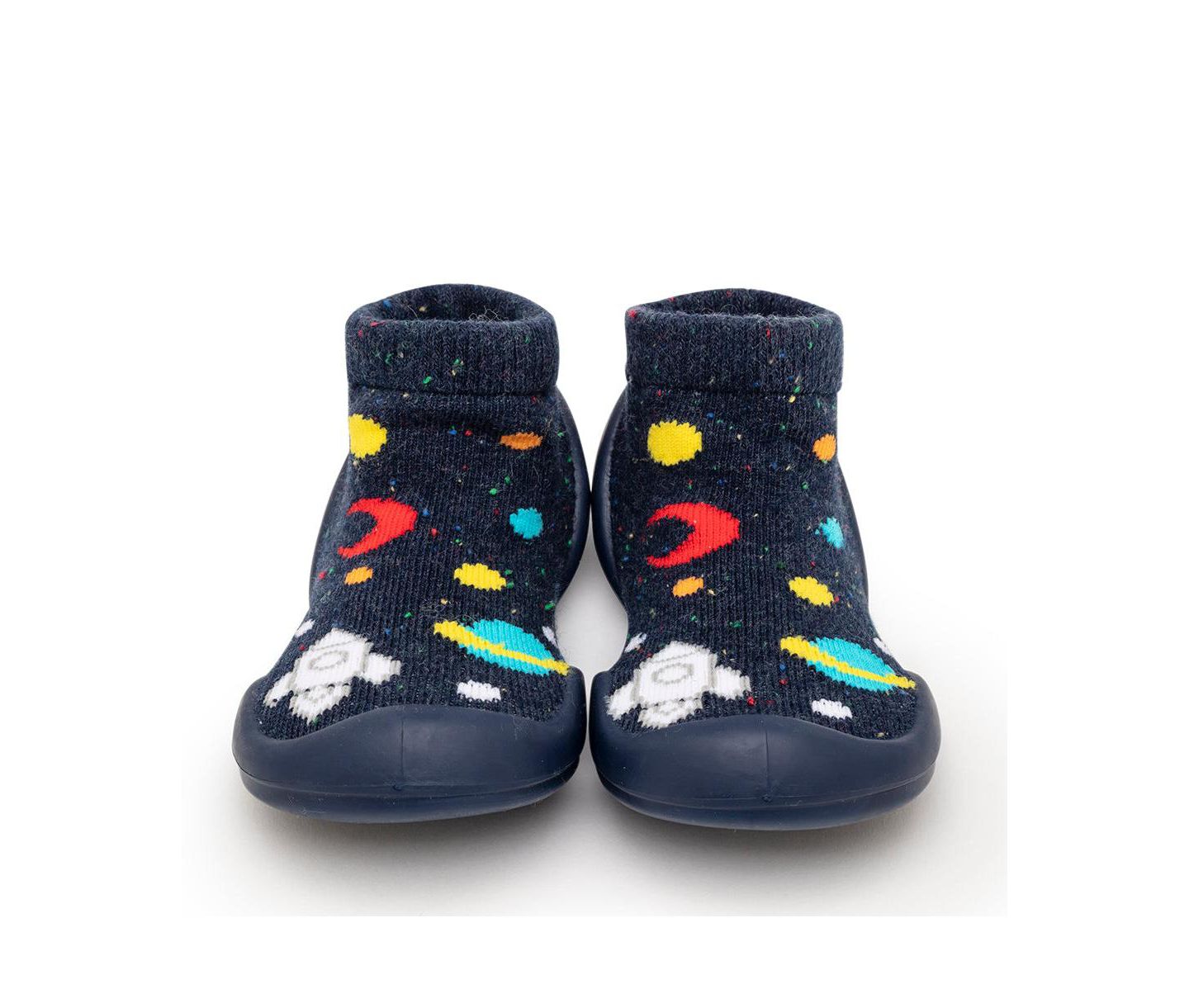 Обувь Komuello First Walk Sock Shoes Galaxy для мальчиков-малышей, цвет: Тёмно-синий — фото 1