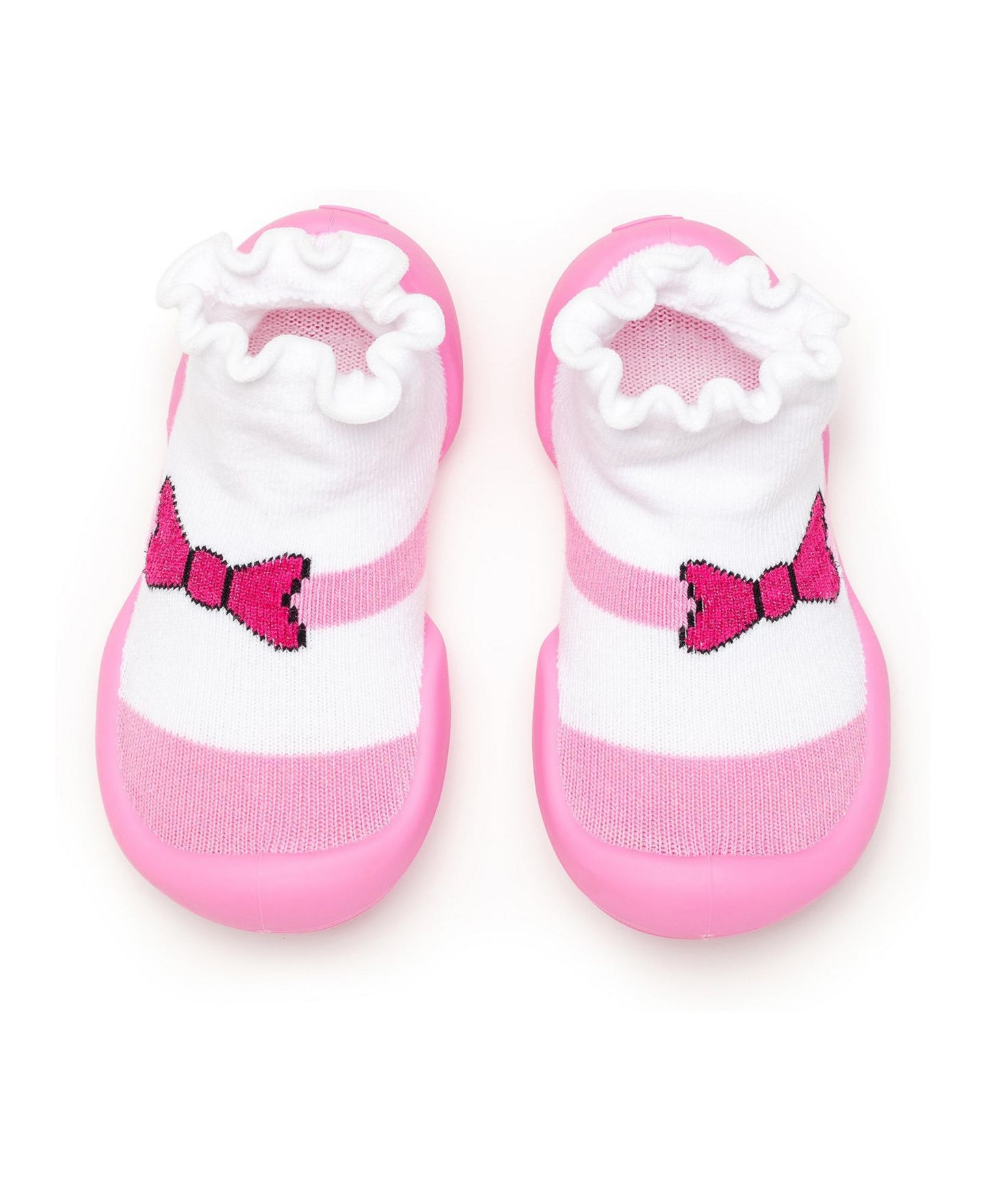 Обувь Komuello Breathable Washable Non-Slip Sock Shoes Mary Jane Bow для девочек-малышей — фото 1