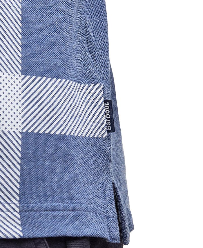 Balfour Blue Tartan Polo Shirt Half of Me - Cross Style