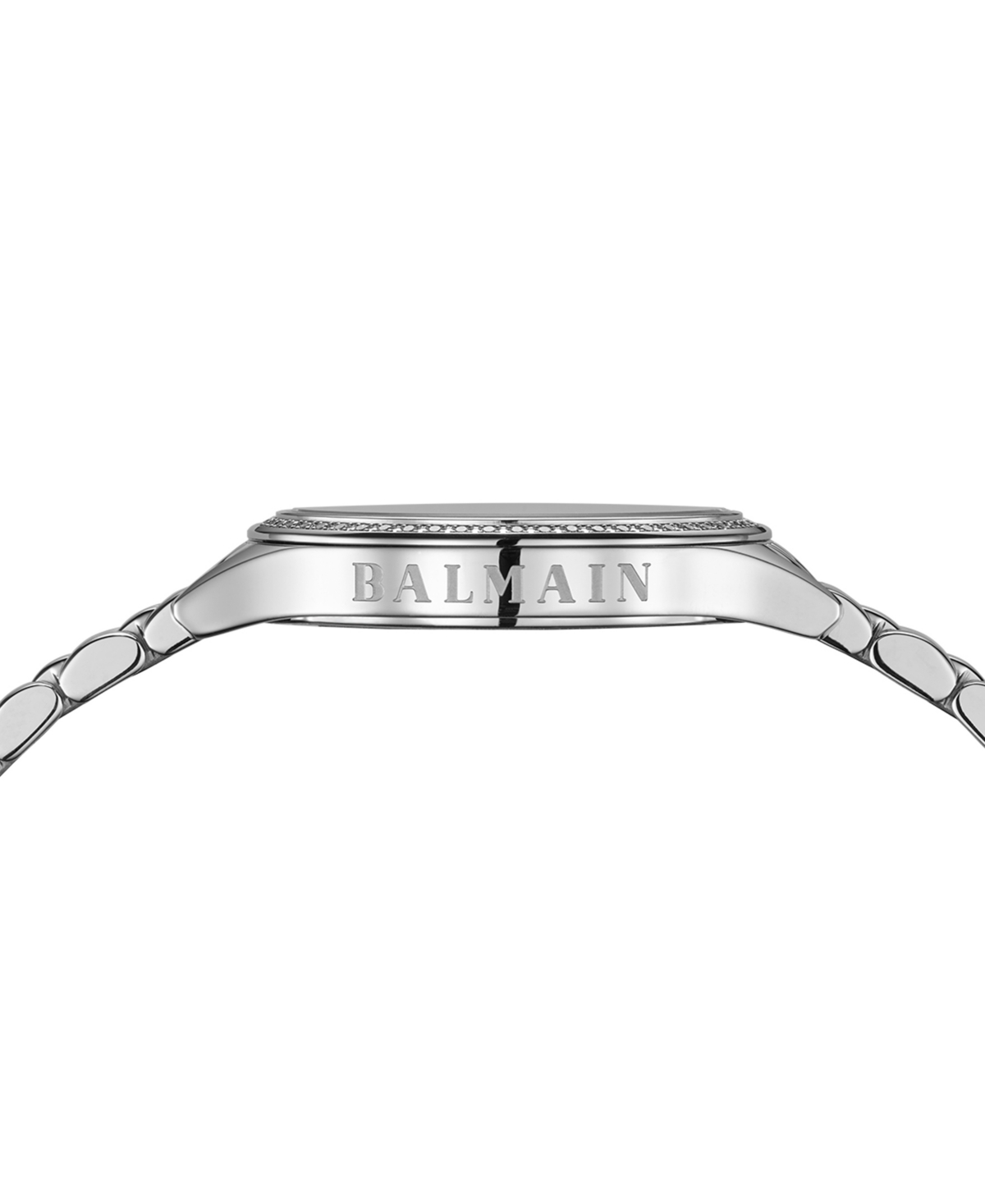 Shop Balmain Women's Swiss  De  Diamond (1/4 Ct. T.w.) Stainless Steel Bracelet Watch 29mm In Silver