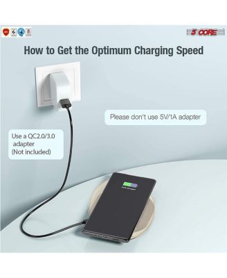 Wireless Charger (Pad), 15W Max Fast Charging, Compatible with QI Enabled Phones, AriPods and More