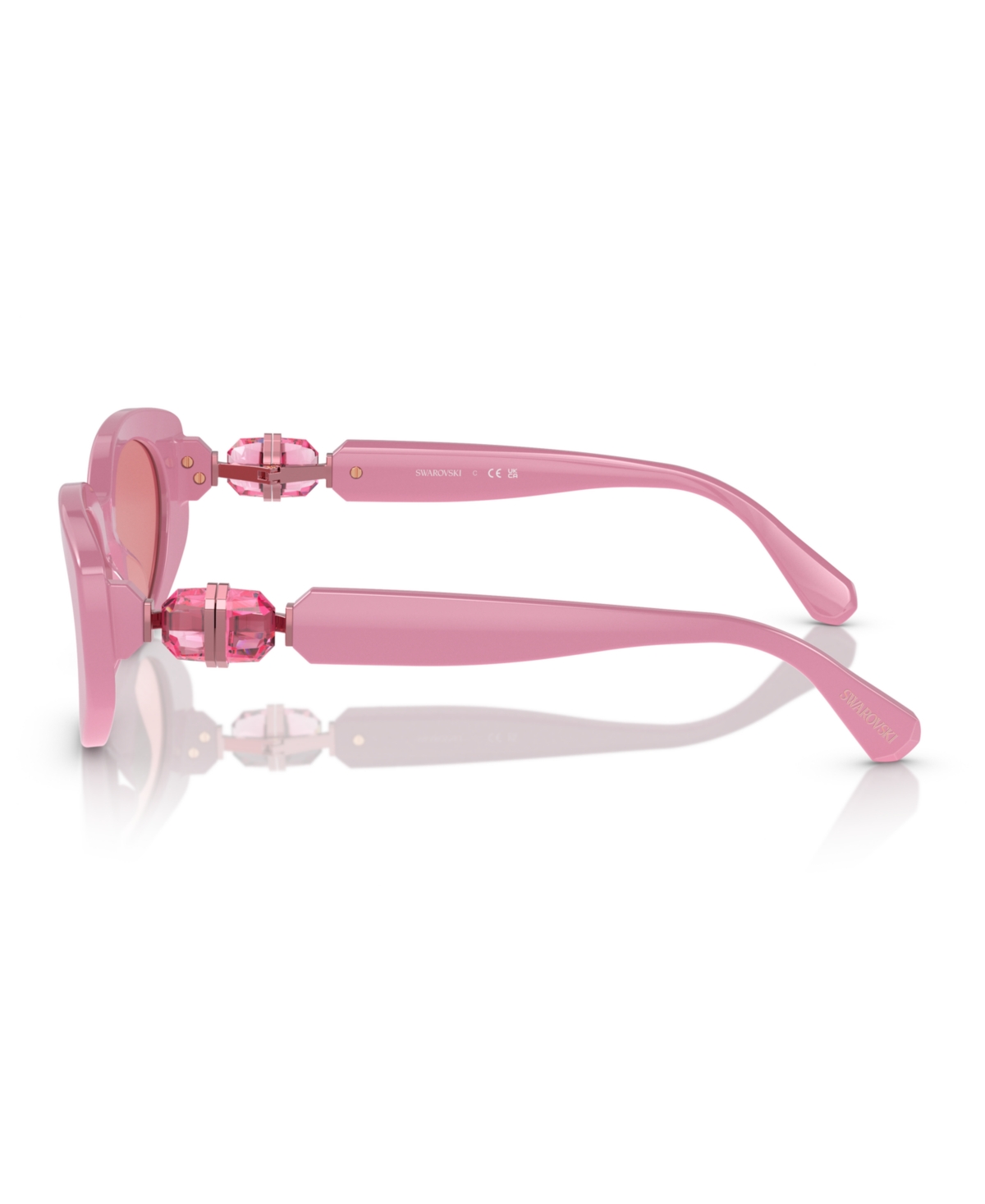 Swarovski Crystal-embellished Cat-eye Frame Sunglasses In Pink