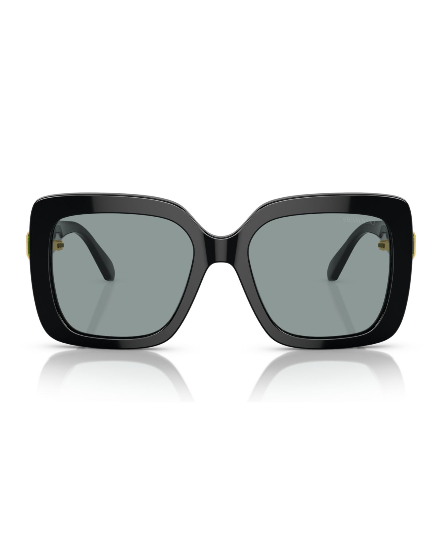 Женские солнцезащитные очки Swarovski Sunglasses SK6001, цвет: Чёрный / Серый однотонный — фото 2