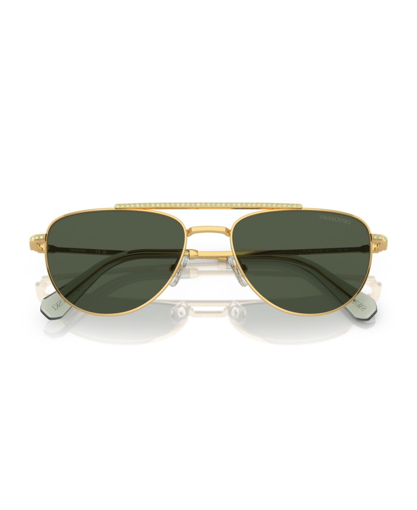 Женские солнцезащитные очки Swarovski Sunglasses SK7007, цвет: Золотой — фото 5