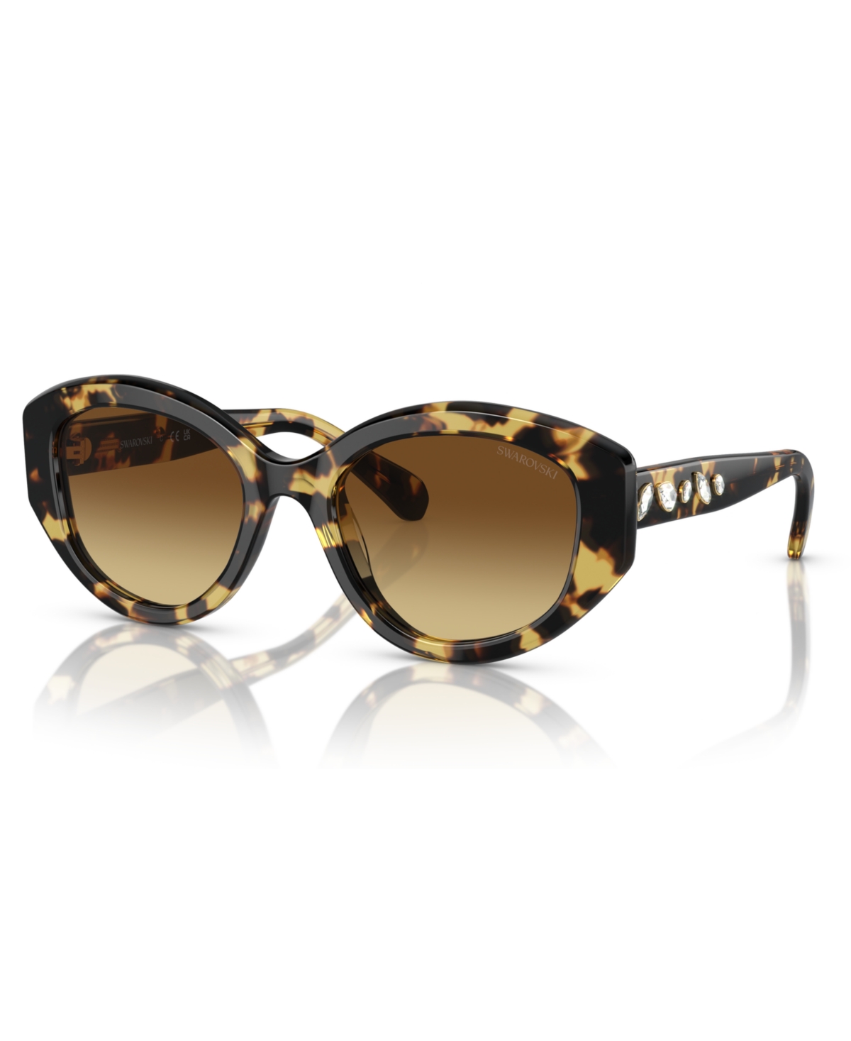 Swarovski Women's Sunglasses, Gradient SK6005 - Medium Havana