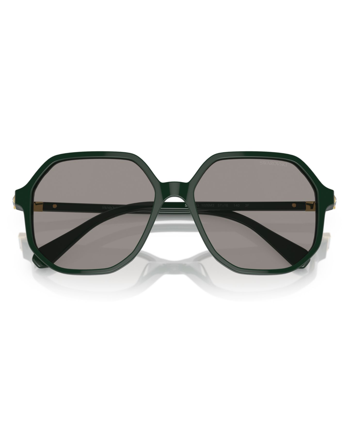 Женские солнцезащитные очки Swarovski Sunglasses, Photocromic SK6003, цвет: Зелёный — фото 5