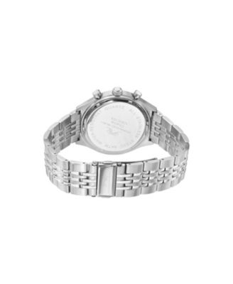 Charlie Stainless Steel Multifunction Silver Tone & Green Men's Watch 1261CCHS