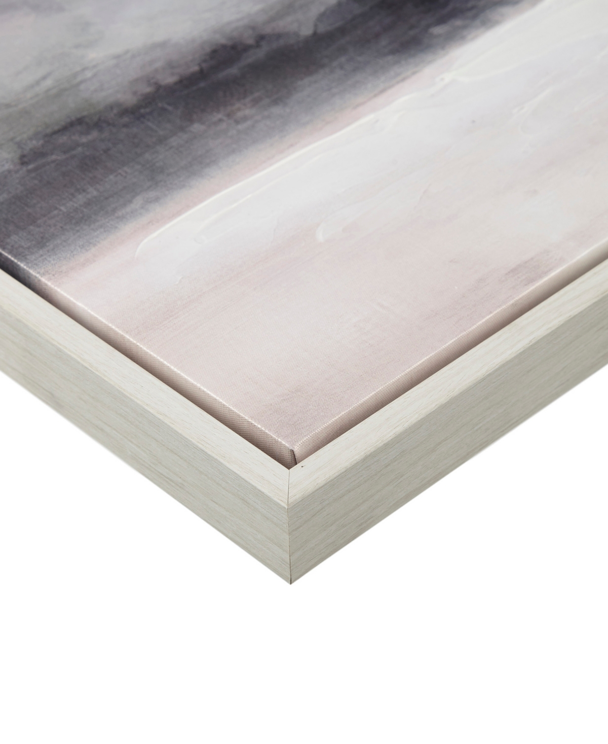 Madison Park Moody Coast Hand Embellished Landscape Framed Canvas Wall Art - Pink