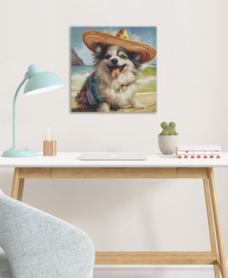 Beach Dogs Chihuahua Canvas Wall Art