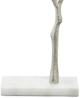 Real Marble Tree Jewelry Stand with Rectangular Base, 9&amp;quot; x 3&amp;quot; x 13&amp;quot;