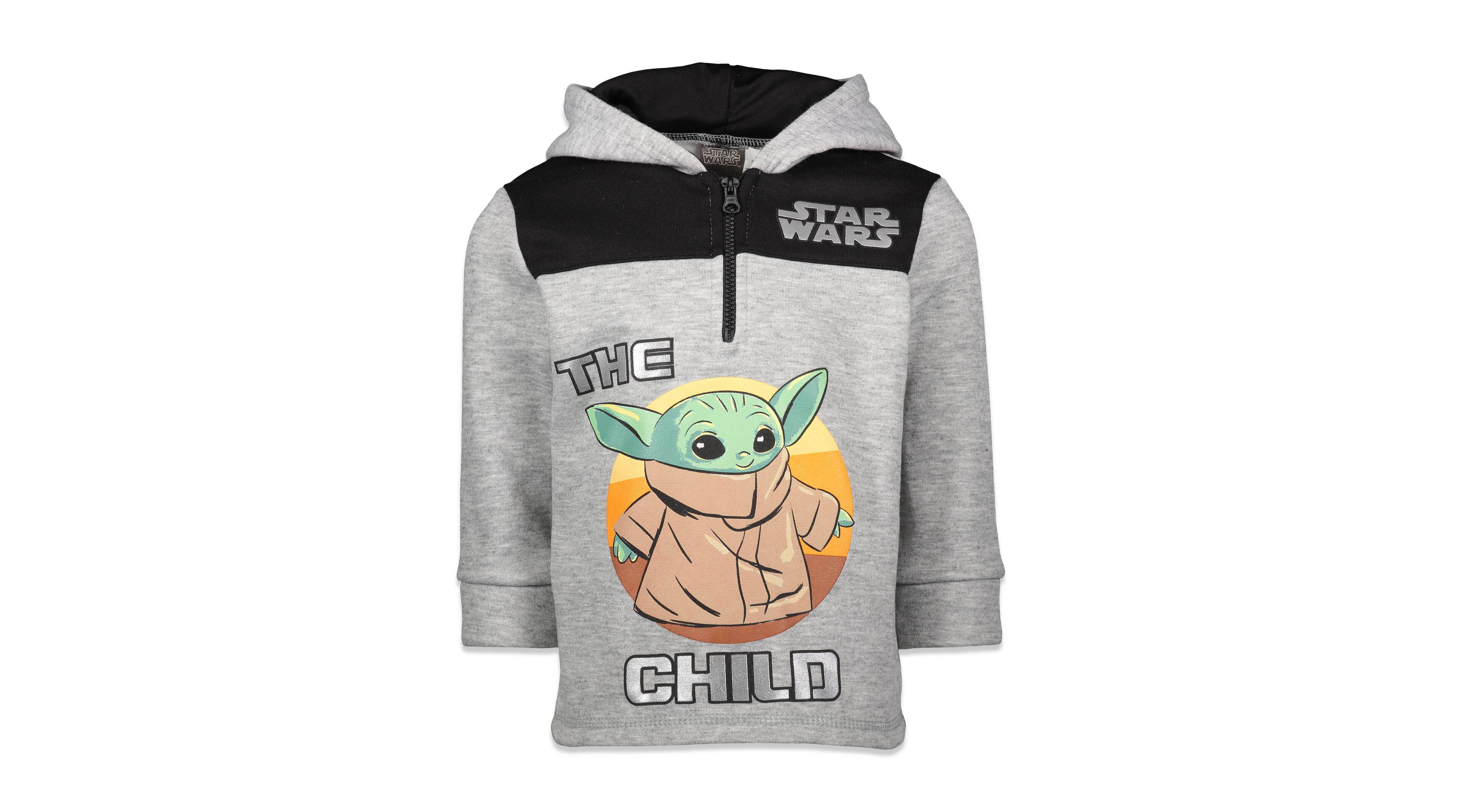 Star Wars Toddler Boys The Mandalorian The Fleece Half Zip Hoodie Toddler|Child